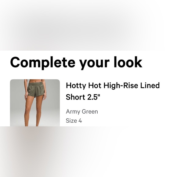 NWOT Lululemon Hotty Hot High Rise Lined Shorts 2.5 - Picture 5 of 5